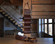 Load image into Gallery viewer, Leather Wine Bottle Holder