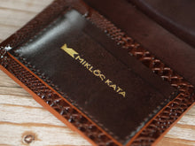 Kép betöltése a galériamegjelenítőbe: Bőr pénztárca